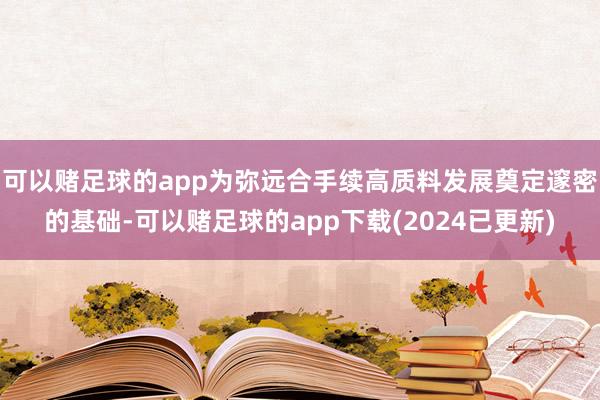 可以赌足球的app为弥远合手续高质料发展奠定邃密的基础-可以赌足球的app下载(2024已更新)