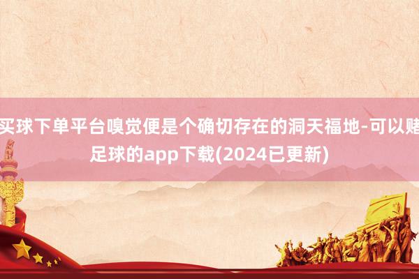 买球下单平台嗅觉便是个确切存在的洞天福地-可以赌足球的app下载(2024已更新)
