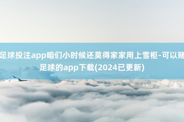 足球投注app咱们小时候还莫得家家用上雪柜-可以赌足球的app下载(2024已更新)