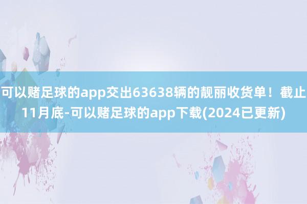 可以赌足球的app交出63638辆的靓丽收货单！截止11月底-可以赌足球的app下载(2024已更新)